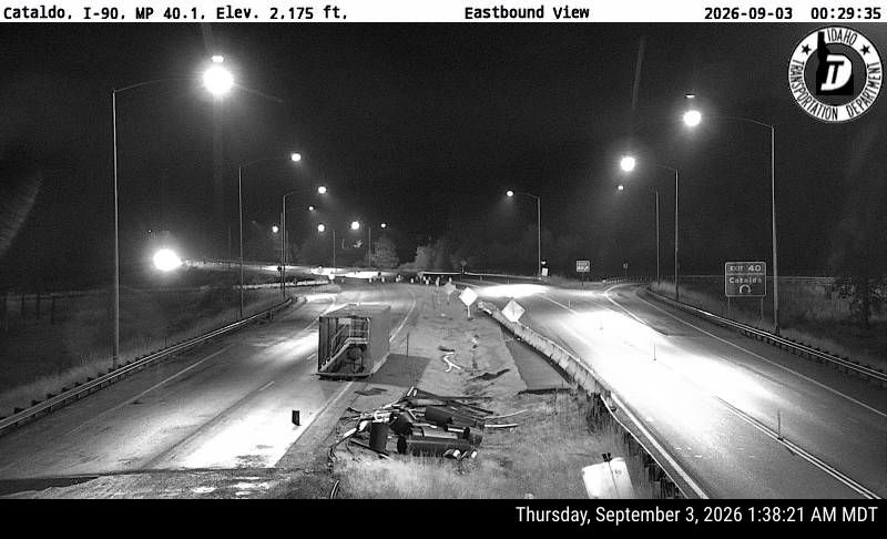 I-90 Cataldo live camera view