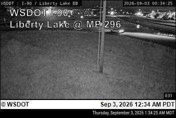 I-90 Liberty Lake, WA live camera view