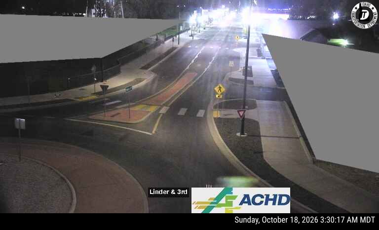 SH-69 Main & 3rd Linder Roundabout live camera view