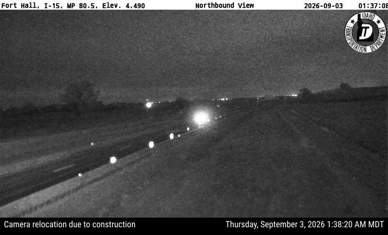 I-15 Fort Hall live camera view