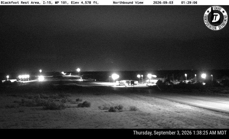 I-15 Blackfoot Rest Area live camera view