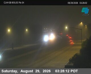 (C144) I-805 : Just South Of SR-54 live camera view