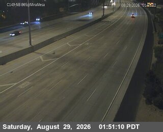 (C149) I-805 : Mira Mesa Boulevard live camera view
