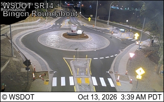 SR 14 at MP 66.6: Bingen Roundabout live camera view