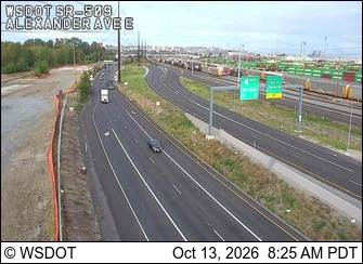 SR 509 at MP 2.9: Alexander Ave E live camera view
