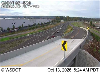 SR 509 at MP 3.5B: SB SR167 Flyover live camera view