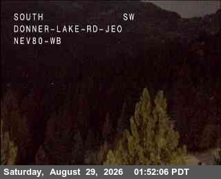 Hwy 80 at Donner Lake live camera view