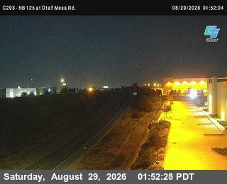 (C293) NB 125: at Otay Mesa Rd. live camera view