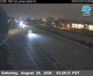 (C190) NB 5: at Lomas Santa Fe live camera view