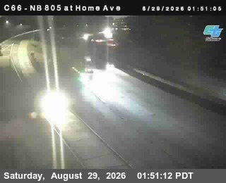 (C066) NB 805 : Home Avenue (On Ramp) live camera view