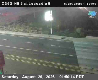 (C262) I-5 : NB at Leucadia Bottom live camera view