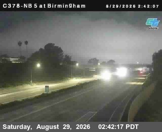 (C378) I-5: NB 5 at Birmingham live camera view