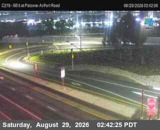 (C278) I-5 : SB at Palomar Airport Road live camera view