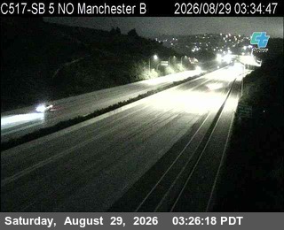 (C517) I-5 : SB North of Manchester B live camera view