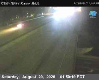 (C356) I-5 : NB at Cannon Rd B live camera view