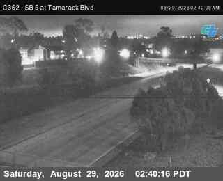 (C362) I-5 : SB at Tamarack Blvd live camera view
