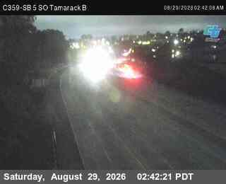 (C359) I-5: SB 5 SO Tamarack B live camera view