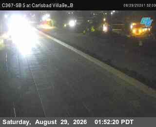 (C367) I- 5: SB at Carlsbad Village_B live camera view