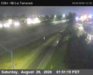 (C363) I-5 : NB at Tamarack live camera view