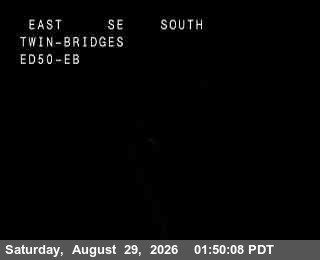 Hwy 50 at Twin Bridges live camera view