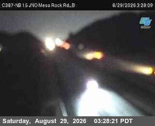(C387) NB 15 : JNO Mesa Rock Rd_B live camera view
