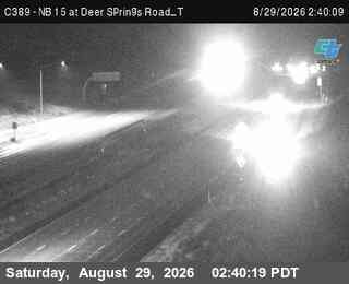 (C389) NB 15 : Deer Springs Road_T live camera view