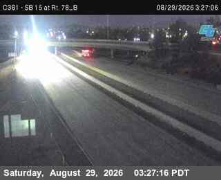 (C381) I-15 : Just South of SR-78_ live camera view