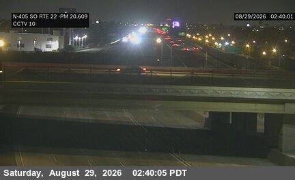 I-405 : (10) South of SR-22 live camera view