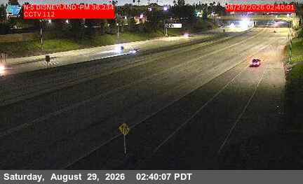 I-5 : (112) Disneyland Dr. live camera view