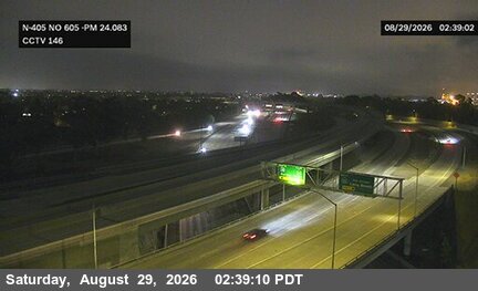 I-405 : (146) North of I-605 live camera view