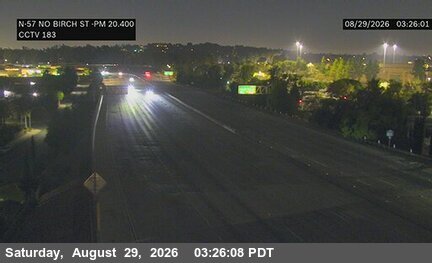 SR-57 : (183) North of Birch live camera view