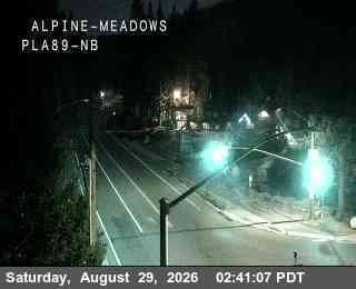 Hwy 89 at Alpine Meadows live camera view