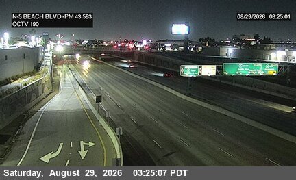 I-5 : (190) North of Beach Boulevard live camera view