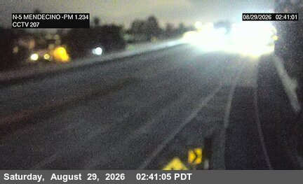 I-5 : (207) Mendecino live camera view