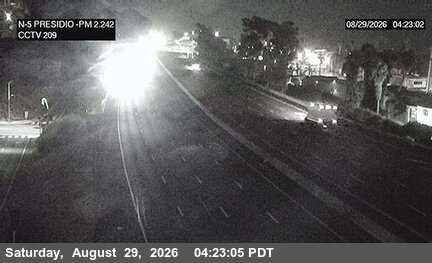 I-5 : (209) Presidio Drive On live camera view