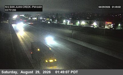 I-5 : (233) Valle Road On (San Juan Creek) live camera view