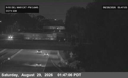 SR-55 : (239) Del Mar Avenue Exit live camera view
