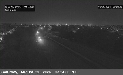 SR-55 : (241) North of Baker Street live camera view