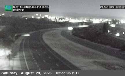 SR-241 : (246) 30 Meters South of Melinda Road Undercross live camera view