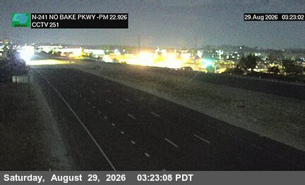 SR-241 : (251) 310 Meters North of Bake Parkway Overcross live camera view