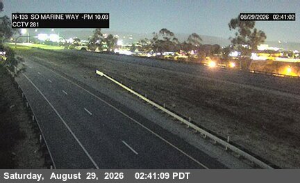SR-133 : (281) S/O Marine Way Undercross live camera view