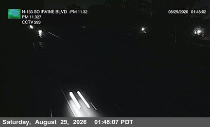 SR-133 : (283) S/O Irvine Blvd Overcross live camera view