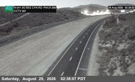 SR-241 : (287) 750 Meters SO Bee Canyon Road live camera view