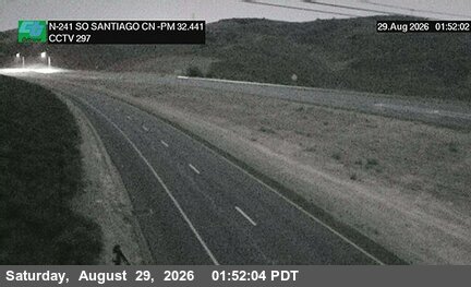 SR-241 : (297) 230 Meters SO Santiago Canyon Road Overcross live camera view
