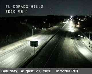 Hwy 50 at El Dorado ED50 WB 1 live camera view