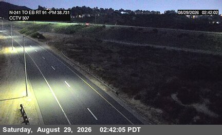 SR-241 NB : (307) EB SR-91 -241Connector live camera view