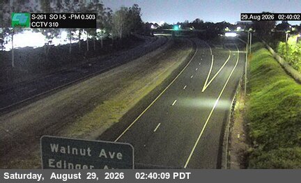 SR-261 : (310) 200 Meters South of I-5 live camera view