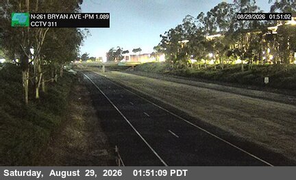 SR-261 : (311) 100 Meters South of Bryan Avenue Overcross live camera view