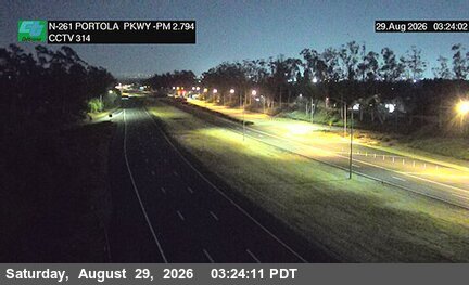 SR-261 : (314) 80 Meters South of Portola Parkway (West) Overcross live camera view