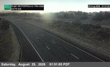 SR-261 : (316) 1900 Meters North of Portola Parkway (West) Overcross live camera view